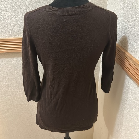 Banana Republic small brown button down cardigan - Picture 7 of 8